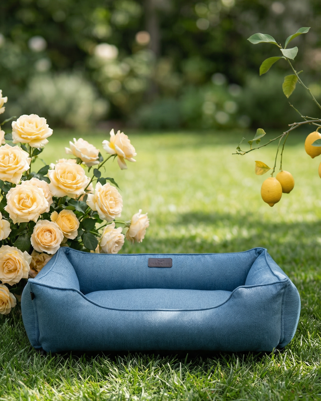 Chester & Lee | Cotton Sleeper Dog Bed Denim